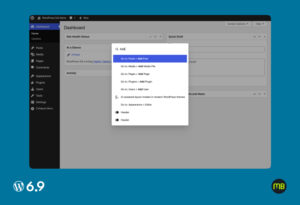 Wordpress 6 9 Command Pallet Highlights