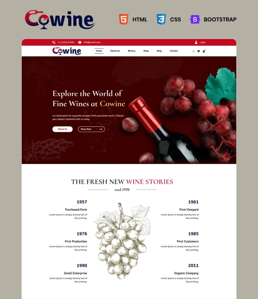 Cowine Banner