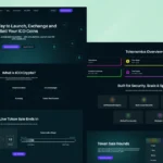 ICO web design for crypto startups and blockchain presale campaigns