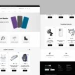 Ecommerce website template for gadget stores and tech retailers