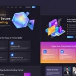Proton Elementor landing page for crypto wallets
