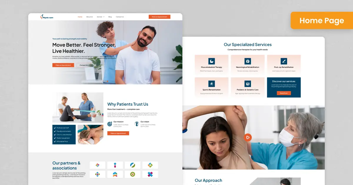 Free bootstrap website templates for physiotherapy clinic
