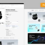 Electronics store design for phones, laptops & accessories, mobile-ready pages
